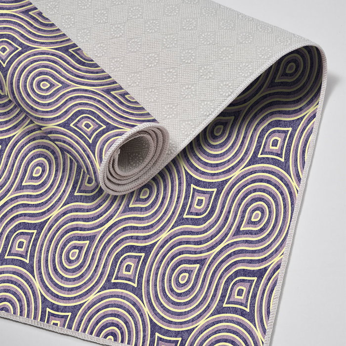 Mijölnir Juego de alfombras de baño Beige, lila y morado (2 piezas) Mijölnir Juego de alfombras de baño Beige, lila y morado (2 piezas)